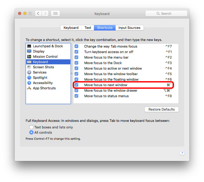 shortcut for go back one page chrome mac